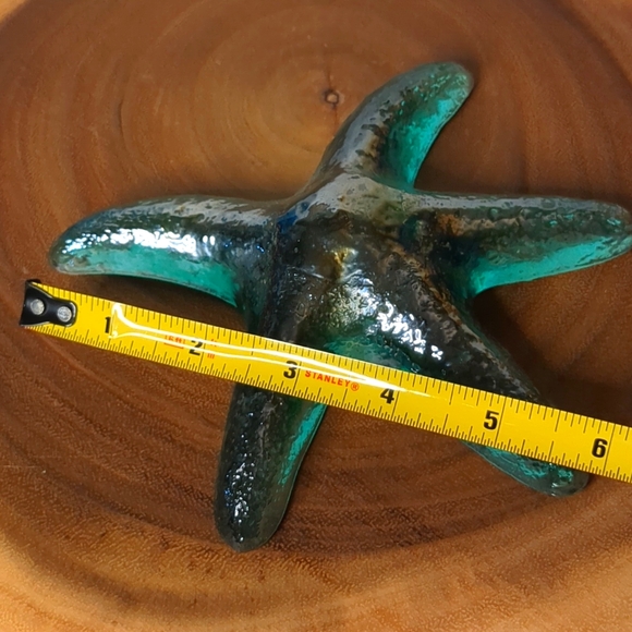 Hand Blown Glass Starfish - Picture 3 of 3